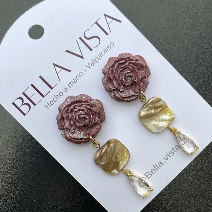 Aros Rosa lila